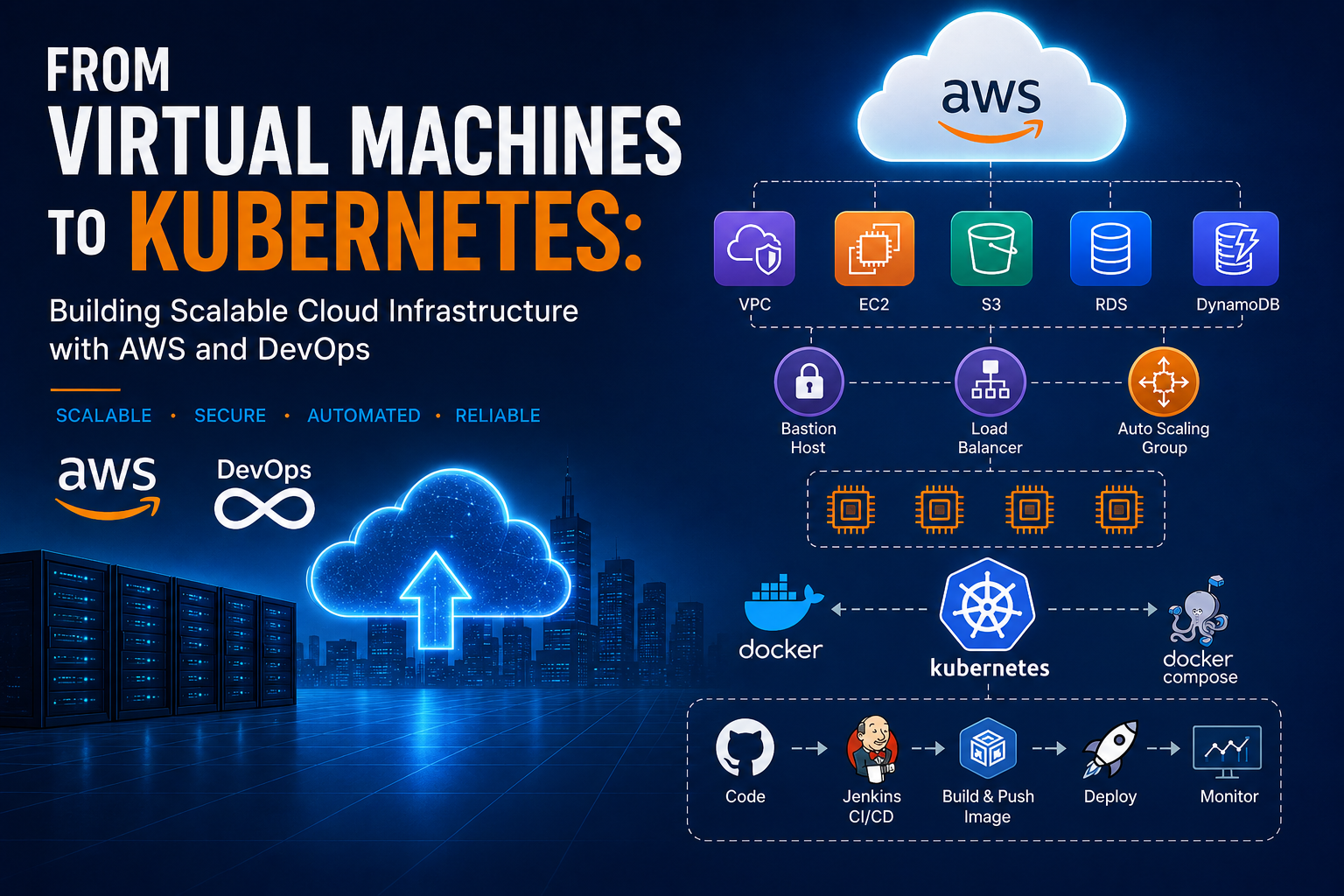 From Virtual Machines to Kubernetes: Building Scalable Cloud Infrastructure with AWS and DevOps | CodeLab Systems